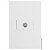 CJ COAXIAL (ANTENA)  HOR. 4X2 - RECTA BRANCO SATIN FOSCO - Imagem 1