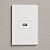 CJ ENTRADA USB 2.A HORIZONTAL 4X2 - RECTA BRANCO SATIN FOSCO - Imagem 1