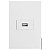 CJ ENTRADA USB 2.A HORIZONTAL 4X2 - RECTA BRANCO SATIN FOSCO - Imagem 1