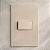 CJ INTERRUPTOR SIMPLES HORIZONTAL 4X2 - RECTA AREIA SATIN FOSCO - Imagem 1