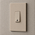 CJ INTERRUPTOR PULSADOR DE CAMPAINHA VERTICAL 4X2 - RECTA AREIA SATIN FOSCO - Imagem 1