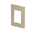 PLACA P/ 3 MODULOS COM SUPORTE 4X2 - RECTA AREIA SATIN FOSCO - Imagem 1