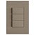 CJ INTERRUPTOR TRIPLO SIMPLES 4X2 - RECTA FENDI SATIN FOSCO - Imagem 1