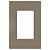 PLACA P/ 3 MODULOS COM SUPORTE 4X2 - RECTA FENDI SATIN FOSCO - Imagem 1