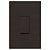 CJ INTERRUPTOR  SIMPLES VERTICAL 4X2 - RECTA CHOCOLATE SATIN FOSCO - Imagem 1