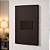 CJ INTERRUPTOR SIMPLES HORIZONTAL 4X2 - RECTA CHOCOLATE SATIN FOSCO - Imagem 1