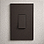 CJ INT INTERMEDIARIO VERTICAL 4X2 RECTA CHOCOLATE SATIN FOSC - Imagem 1