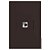CJ RJ11 2 FIOS (TELEFONE) HORIZONTAL 4X2 - RECTA CHOCOLATE FOSCO - Imagem 1