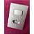 CJ INT. SIMPLES + TOMADA 10A 4X2 - RECTA PRATA GLOSS - Imagem 3