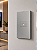 CJ PLACA FURO HORIZONTAL 4X2 - RECTA PRATA SATIN FOSCO - Imagem 1
