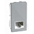MODULO ENTRADA RJ11 4 FIOS (TELEFONE) - RECTA PRATA SATIN - Imagem 1