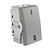 MODULO INTERRUPTOR BIPOLAR SIMPLES - RECTA PRATA SATIN FOSCO - Imagem 1