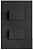 CJ INTERRUPTOR DUPLO SIMPLES SEPARADO 4X2  - RECTA HOME FOSCO - Imagem 1