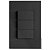 CJ INTERRUPTOR TRIPLO SIMPLES 4X2 - RECTA HOME GRAFITE SATIN FOSCO - Imagem 1