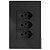 CJ TOMADA TRIPLA 20A 4X2 - RECTA HOME GRAFITE SATIN FOSCO - Imagem 1