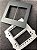PLACA P/ 6 MOD. COM SUPORTE 4X4 - RECTA GRAFITE SATIN FOSCO - Imagem 2