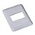 PLACA P/ 1 MODULO HORIZONTAL - BLUX OVERLAP BRANCO - Imagem 1