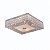 PLAFON LINHA SARAH QUADRADO 6 CRISTAIS - HEVVY - Imagem 1