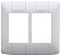 PLACA P/ 6 MODULOS 4X4 - TRAMONTINA ARIA BRANCO - Imagem 1
