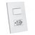 CJ INT. SIMPLES + TOMADA 20A 4X2 - ENERBRAS DUBAI BRANCO - Imagem 1