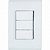 CJ INTERRUPTOR TRIPLO SIMPLES BRANCO 4X2 - TRAMONTINA LIZ - Imagem 1
