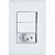 CJ DUPLO SIMPLES + TOMADA 20A BRANCO 4X2 - TRAMONTINA LIZ - Imagem 1