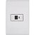 CJ RJ45 (INTERNET) HORIZONTAL BRANCO 4X2 - TRAMONTINA LIZ - Imagem 1