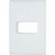 PLACA P/ 1 MODULO HORIZONTAL BRANCO 4X2 - TRAMONTINA LIZ - Imagem 1
