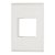 PLACA P/ 2 MODULOS JUNTOS BRANCO 4X2 - TRAMONTINA LIZ - TLZ57106005BR - Imagem 1