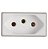 MODULO TOMADA 10A BRANCO - TRAMONTINA LUX2/LIZ - Imagem 1