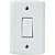 CJ INTERRUPTOR PARALELO VERTICAL BRANCO 4X2  TRAMONTINA LUX2 - Imagem 1