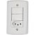 CJ DUPLO SIMPLES + TOMADA 10A BRANCO 4X2 - TRAMONTINA LUX2 - Imagem 1