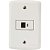 CJ RJ45 (INTERNET) BRANCO HORIZONTAL 4X2 - TRAMONTINA LUX2 - Imagem 1