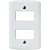 PLACA P/ 2 MODULOS SEPARADOS BRANCO 4X2 - TRAMONTINA LUX2 - Imagem 1