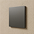 PLACA CEGA COM SUPORTE 4X4 RECTA GRAFITE SATIN FOSCO - Imagem 1