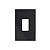 PLACA P/1 MOD.VERTICAL COM SUPORTE 4X2 - RECTA GRAFITE SATIN FOSCO - Imagem 1