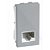 MODULO ENTRADA RJ45 CAT5 (REDE INTERNET) - RECTA PRATA SATIN - Imagem 1