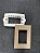 PLACA P/ 3 MODULOS COM SUPORTE 4X2 - RECTA FENDI GLOSS - Imagem 2
