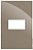 PLACA P/ 1 MODULO HOR. COM SUPORTE 4X2 - RECTA FENDI GLOSS - Imagem 1