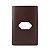 PLACA P/ 1 TOMADA HORI. COM SUPORTE 4X2 - NOVARA MARROM. F - Imagem 1