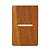 PLACA P/ 1 INTERRUPTOR HORIZONTAL COM SUPORTE 4X2 - NOVARA CUMARU - Imagem 1