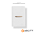 CJ INTERRUPTOR INTERMEDIARIO HORIZONTAL  4X2 - DICOMPEL NOVARA BRANCO C/ OURO ROSE - Imagem 1