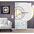 CJ INTERRUPTOR INTERMEDIARIO HORIZONTAL  4X2 - DICOMPEL NOVARA BRANCO C/ OURO ROSE - Imagem 2