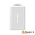 PLACA P/ 1 INTERRUPTOR  VERTICAL COM SUPORTE 4X2 - DICOMPEL NOVARA BRANCO - DNV1100/123BR - Imagem 1
