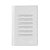 CJ INTERRUPTOR SEXTUPLO SIMPLES COM SUPORTE (ESPECIAL) 4X2 - DICOMPEL NOVARA BRANCO TOTAL - DNV1100/175BRTL - Imagem 1