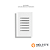 CJ INTERRUPTOR SEXTUPLO SIMPLES (ESPECIAL) 4X2 - NOVARA BRANCO CROMADO - Imagem 1