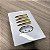 CJ INTERRUPTOR QUADRUPLO PARALELO + TOMADA 10A (ESPECIAL)4X2 -  NOVARA BRANCO GOLD - Imagem 3