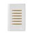 CJ INTERRUPTOR SEXTUPLO SIMPLES (ESPECIAL) 4X2 - NOVARA BRANCO GOLD - Imagem 1