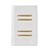 CJ INTERRUPTOR QUADRUPLO PARALELO (ESPECIAL) 4X2 - NOVARA BRANCO GOLD - Imagem 1