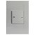 CJ INTERRUPTOR 1 TECLA DUPLA BIPOLAR PARALELO 20A 4X2 - RECTA PRATA SATIN FOSCO - Imagem 1